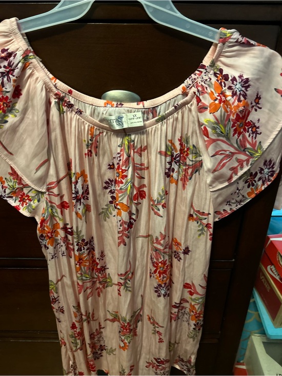 Terra & Sky Tops - Terra & Sky Pink Floral Off-Shoulder Blouse